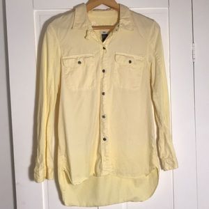 Madewell Westway Work Shirt small yellow